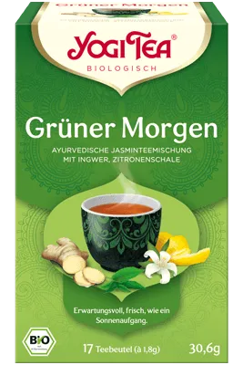 YogiTea Grüner Morgen BIO 17 Beutel