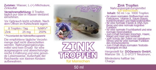 Zink Tropfen von Robert Franz 50ml