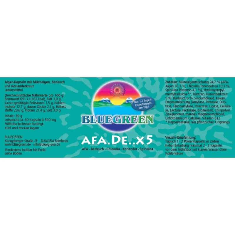 BLUEGREEN AFA.DE..X5 Algenkombination
