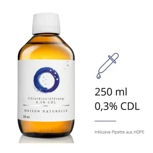 CDL-Chlordioxid-Lösung 0,3% mit gratis HDPE Pipette 250ml