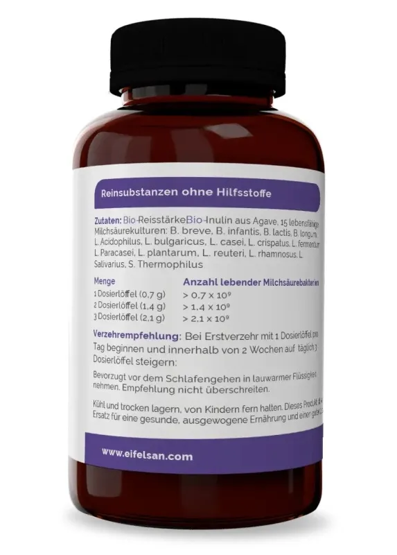 Darm Pro+Pre 15 Pure 100g Pulver mit Inulin und 15 Bakterienstämmen