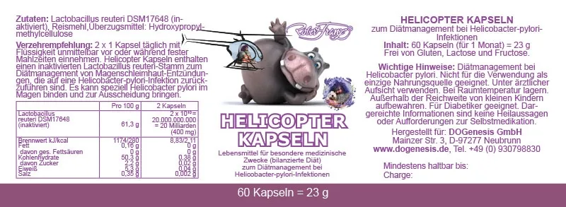Helicopter-Kapseln von Robert Franz 60 Stk.