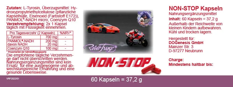 Non-Stop-Kapseln von Robert Franz 60 Stück