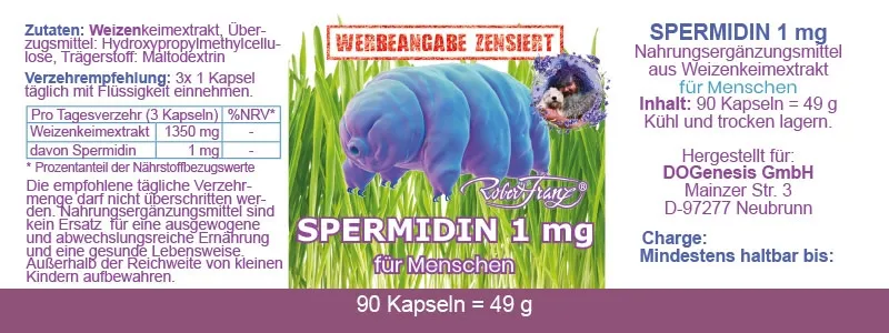 Spermidin von Robert Franz 90 vegane Kapseln