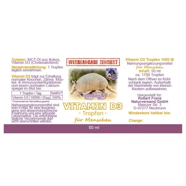 Vitamin D3 Tropfen von Robert Franz