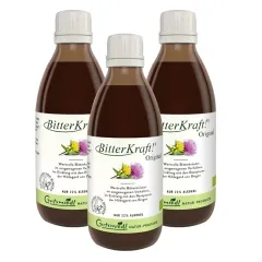 3 x BitterKraft 200ml Flasche mit wohltuenden Kräutern nach Hildegard von Bingen BIO