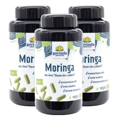 3 x Moringa Kapseln 200 Stk. BIO vegan