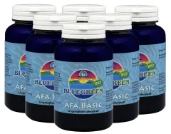 6 x Bluegreen AFA-Algen Basic Wildsammlung 90g ca. 2160 Stück BIO