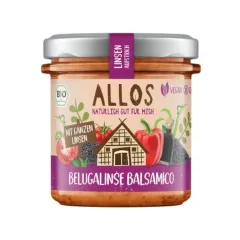 Allos Brotaufstrich Belugalinse Balsamico BIO 140g vegan