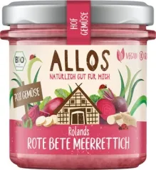 Allos Hofgemüse Rolands Rote Bete Meerrettich BIO vegan