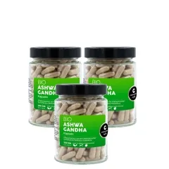 Ashwagandha Kapseln BIO vegan 3 x 200 Stück von Cosmoveda