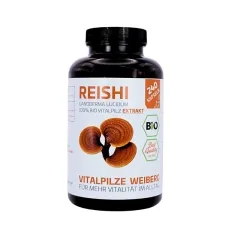 BIO Reishi Extrakt 240 vegane Kapseln von Vitalpilze Weiberg