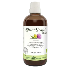 BitterKraft 100ml Flasche mit wohltuenden Kräutern nach Hildegard von Bingen BIO