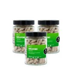 Brahmi Kapseln BIO 3 x 200 Stück von Cosmoveda