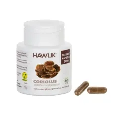 Coriolus Extrakt BIO 60 Kapseln Hawlik Vitalpilze
