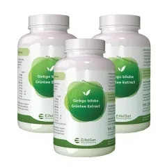 Ginkgo Biloba Extrakt mit Grüntee Extrakt 3 x 120 Kapseln