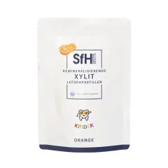 Kinder Xylit Lutschpastillen Orange ca. 100 Stück