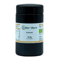 Kurkuma Kapseln BIO 100 Stück vegan von feine-algen