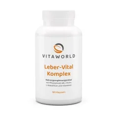 Leber-Vital Komplex 120 vegane Kapseln von Vitaworld