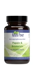 Papain und Bromelain 60 vegane Kapseln von Nature Power