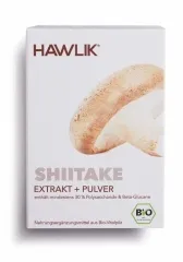 Shiitake Extrakt und Pulver Kapseln BIO 120 Stück Hawlik