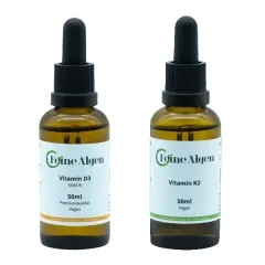 Vitamin D3 Tropfen 50ml und K2 Tropfen 50ml Angebot feine-algen